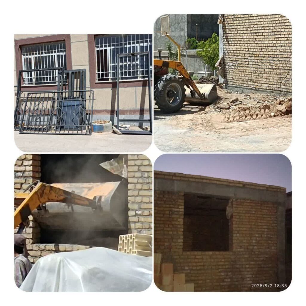 ساخت مدرسه دو کلاسه در دبیرستان رسالت